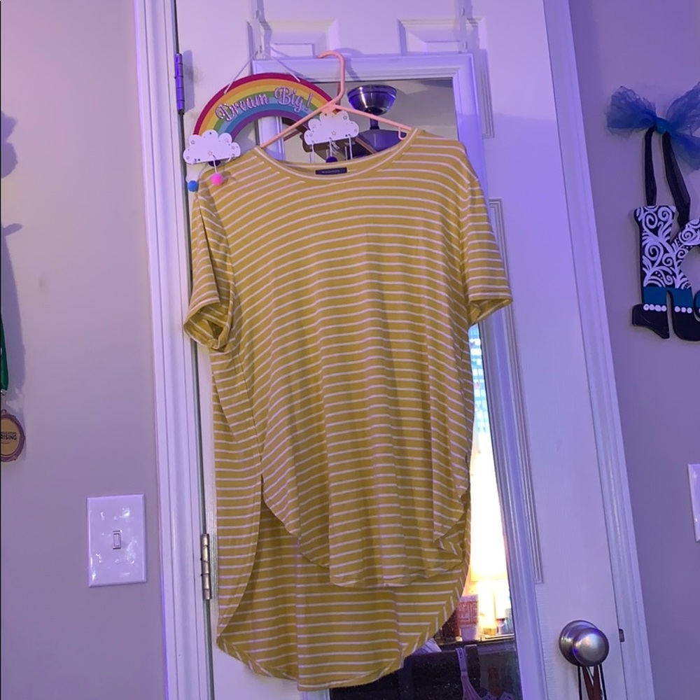 Yellow stripped shirt